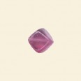 Pink Glass Lustre Cube Beads - 8mm - Pack of 10 