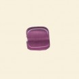 Purple Glass Lustre Flat Square Beads - 10mm - Pack of 10 