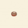 Orange Drum Lustred Glass Beads - 7mm x 5mm - Pack of 10