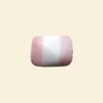 Pink Matt Glass Nugget Beads - 13mm x 10mm