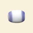 Purple Matt Glass Flat Rectangle Beads - 17mm x 14mm