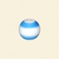 Blue Matt Glass Round Beads - 12mm