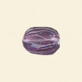 Purple Glass Transparent Nugget Beads - 15mm x 10mm - Pack of 10 