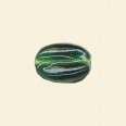 Green Glass Transparent Nugget Beads - 15mm x 10mm - Pack of 10 