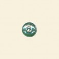 Green Lustred Glass Saucer Beads - 8mm x 5mm - Pack of 10 