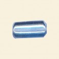 Light Blue Lustred Glass Tube Beads - 20mm x 10mm