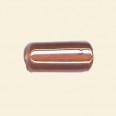 Orange Lustred Glass Tube Beads - 20mm x 10mm