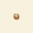 Topaz Lustred Glass Flat Disc Beads - 7mm x 6mm - Pack of 10 