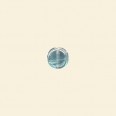 Aqua Lustred Glass Flat Disc Beads - 7mm x 6mm - Pack of 10 