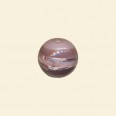 Purple Glass Silver Stripe Round Bead - 12mm 