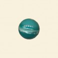 Aqua Glass Silver Stripe Round Bead - 12mm 