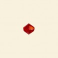 Red Crystal Machine Cut Glass Bicones - 6mm x 6mm - 16" String