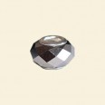 Silver Pandora Style Glass Crystal Faceted Beads (Special Effects) with Metal Inserts - 12mm 