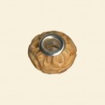 Pandora Style Wood Effect Bead with Metal Inserts - 12mm 