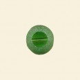 Green Frosted Glass Round Bead with Cut Away Eye - 12mm - Pack of 10 