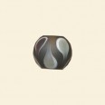 Black Frosted Glass Round Beads - 12mm - Pack of 10 
