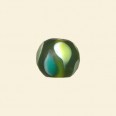 Green Frosted Glass Round Beads - 12mm - Pack of 10 