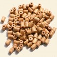 Plain Wood Tube Beads - 5mm x 3mm - Pack of 100 