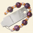 Pink/Purple Assorted Glass Bead String