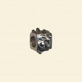 Pewter Effect Antique Look Square Bead - 7mm - Pack of 10