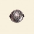 Pewter Effect Antique Look Cushion Beads - 20mm 