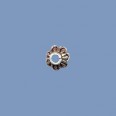 Thai Silver Beadcaps (1mm Hole) - 8mm 