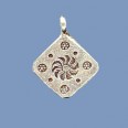 Thai Silver Diamond Pendant - 13mm 