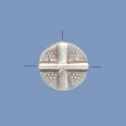 Thai Silver 4 Way Bead (1mm Holes) - 13mm