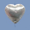 Thai Silver Satin Effect Bead (1mm Hole) - 22mm 