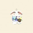 Rabbit Clay Pendant