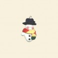 Snowman Clay Pendant
