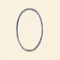 Silver Plated Closed Ring - 35mm x 20mm 