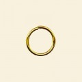 Gold Plated Open Jump Ring - 12.5mm - Packs