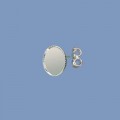 Sterling Silver Earstuds with 8mm Cup - Pair