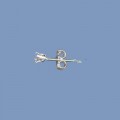 Sterling Silver Earstuds for 3mm Stones - Pair