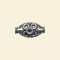 Pewter Effect Antique Look Bead - 18mm x 10mm - Pack of 10