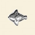 Silver Plated Metallised Fish Beads