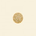 Gold Plated Metallised Beads - 10mm - Pack of 10