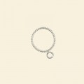 Silver Plated Closed Twisted Ring with Loop - 10mm - Packs
