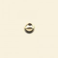 Gold Round Plated Plain Beads - 6mm - Packs