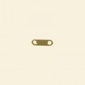 Gold Plated 2 Hole Bar - 7mm x 2mm - Pack of 10 