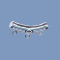 Silver Curved Tube - 20mm 