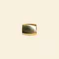 Gold Plated Large Hole Spacers - 11mm x 6mm - Pack of 10 