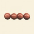 Brown Goldstone Beads - 8mm - Pack of 10
