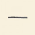 Haematite Tube Bead - 3mm x 5mm - 16" String