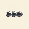 Haematite Heart Bead - 12mm - 16" String