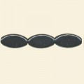 Haematite Flat Oval Bead - 13mm x 18mm - 16" String