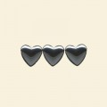 Haematite Heart Bead - 12mm - 16" String