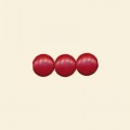 Red Dyed Howlite Coin Shape Bead - 12mm - 16" String