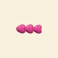 Pink Dyed Howlite Puff Heart Bead - 12mm - 16" String